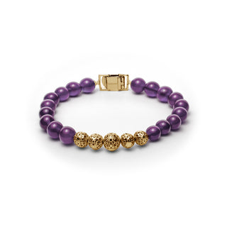 Serenity: Front Facing 925 Silver & Amethyst bracelet