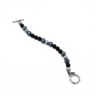 Black Agate Pearl Beaded Bracelet