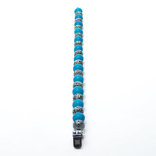 Serenity: Alternating 925 Silver & Turquoise Bracelet