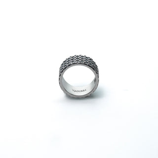 Dappled Pattern Silver Ring