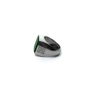 Onyx: Green Signet Ring