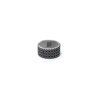 Dappled Pattern Silver Ring