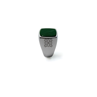 Onyx: Green Signet Ring