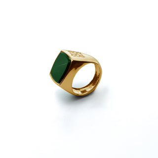 Onyx: Green Signet Ring