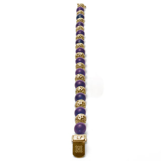 Serenity: Alternating 925 Silver & Amethyst Bracelet