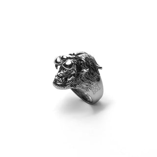 Tiger Silver Ring